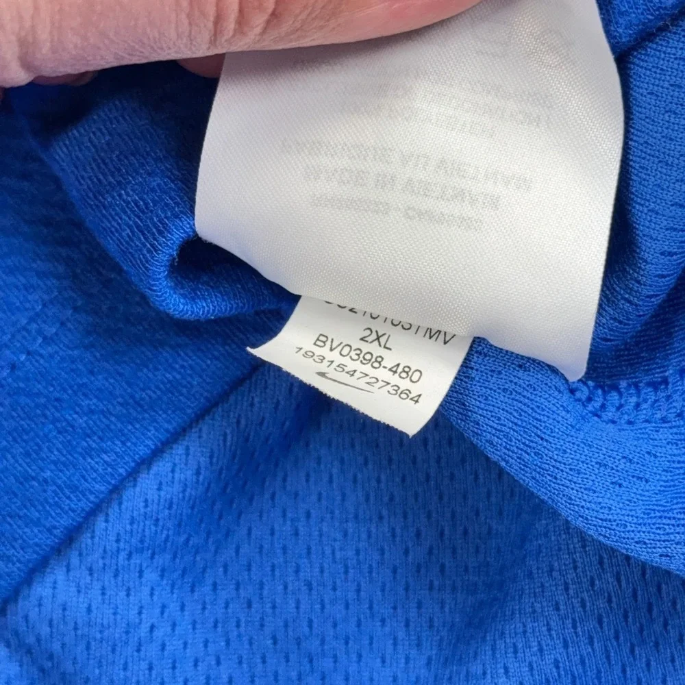 Nike Sweater Men XXL 2XL Blue Pullover Quarter Zip Dri Fit Standard Fit Golf